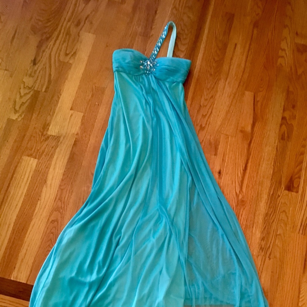 Cache one shoulder formal dress